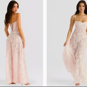 Original House Of CB Seren Dress in blush pink. New without tags. Sheer.